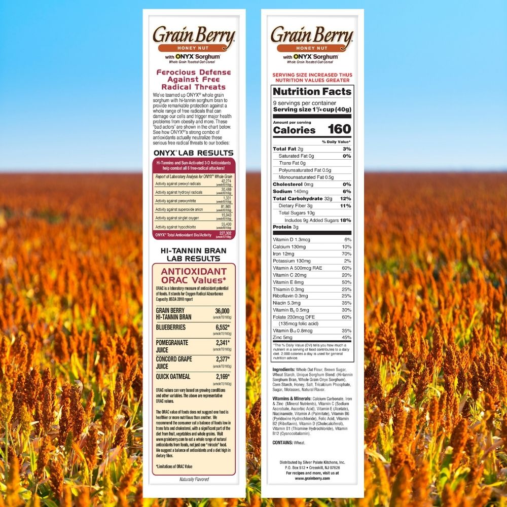 Grain Berry® Toasted Oats Honey Nut ONYX Sorghum