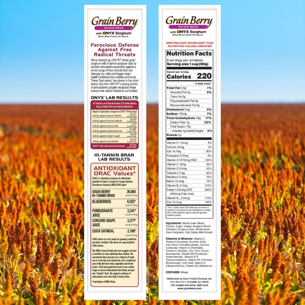 Grain Berry® Raisin Bran with Onyx Sorghum