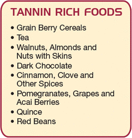 tanin rich foods