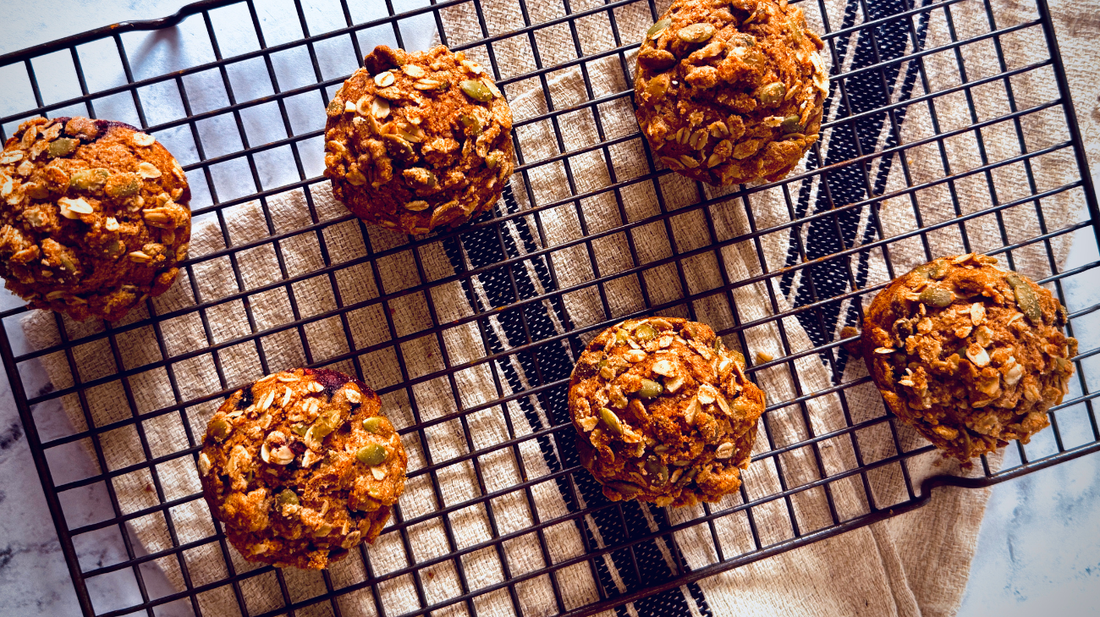 Grain Berry Banana Muffins
