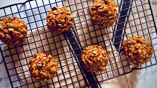 Grain Berry Banana Muffins