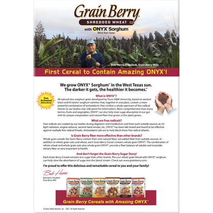 Grain Berry® Shredded Wheat with Onyx Sorghum