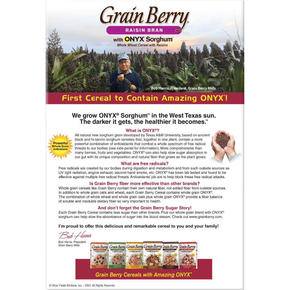 Grain Berry® Raisin Bran with Onyx Sorghum
