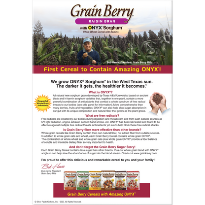 Grain Berry® Raisin Bran with Onyx Sorghum