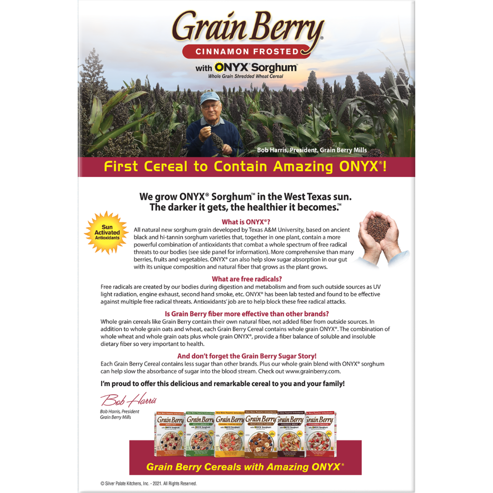 Grain Berry® Cinnamon Frosted Shredded Wheat
