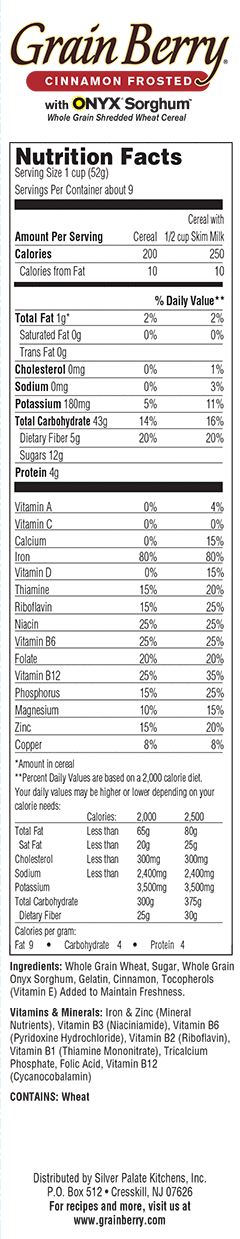 Frosted Shredded Wheat Nutrition Label Blog Dandk